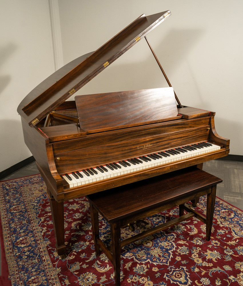 Henry F Miller Baby Grand Piano Satin Walnut SN: 50422