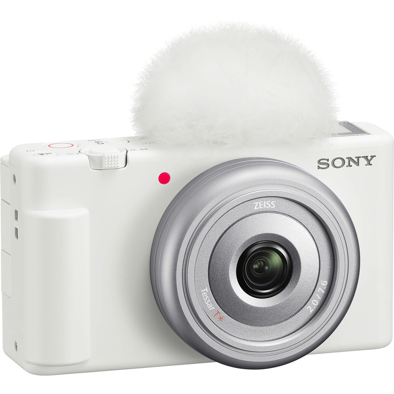 Sony ZV-1F Vlogging Camera (White) with Sony Vlogger's Accessory KIT (ACC-VC1)  