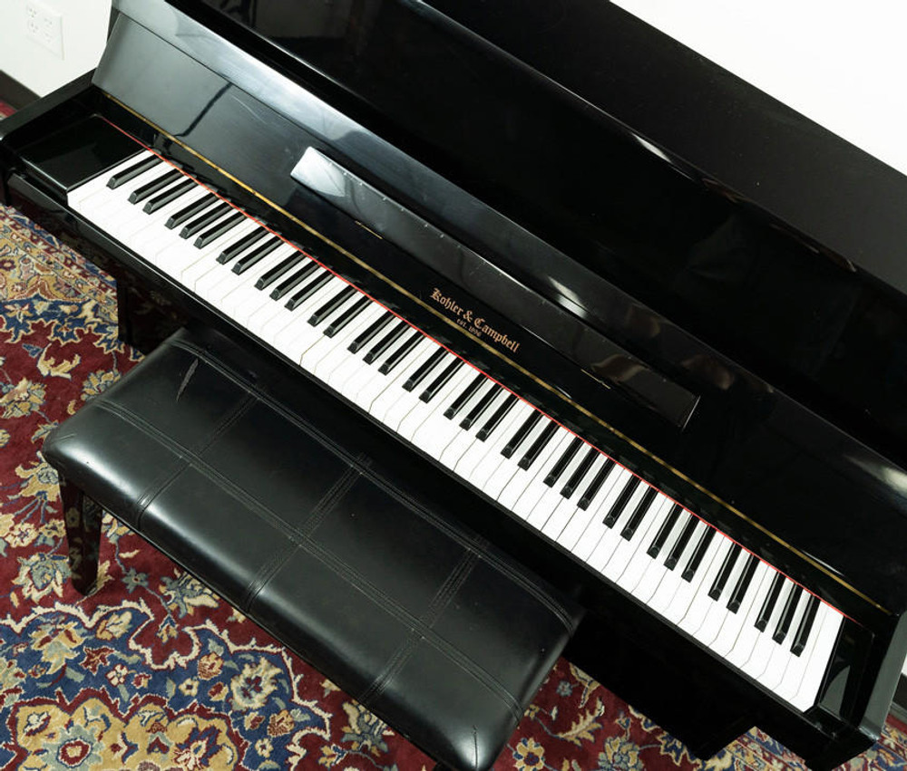 Kohler Campbell SKV-108 Upright Piano Satin Ebony SN: ILI01834